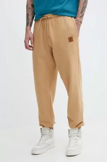 Spodnie męskie - Timberland spodnie dresowe kolor brązowy gładkie TB0A5UVYEH31 - grafika 1