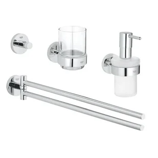 GROHE 40846001 Essentials 4-in-1 Master bathroom accessories set - Mydelniczki i dozowniki mydła - miniaturka - grafika 1