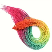 Pozostałe akcesoria fryzjerskie - TEMU 30 szt. 24-calowych Włosów Ombre w Kolorach Tęczy - Ręcznie Robione Przędzane, Wysokotemperaturowe Sztuczne Włókna dla Wszystkich Płci i - miniaturka - grafika 1