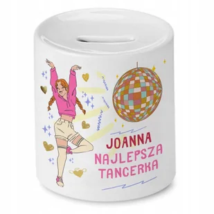 Skarbonka 330 ml Dla Joanny Córki Dziecka Prezent z Nadrukiem ze Zdjęciem - Skarbonki - miniaturka - grafika 1
