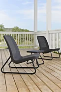 Keter Zestaw balkonowy Rio Patio Grafit KET17197637GR