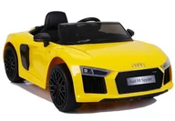 Pojazdy elektryczne dla dzieci - Auto na akumulator Audi R8 Żółty Lakierowane - miniaturka - grafika 1