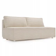 Sofy i kanapy - Sofa Uno z funkcją spania i przechowywania sztruks Poso jasny beż - miniaturka - grafika 1