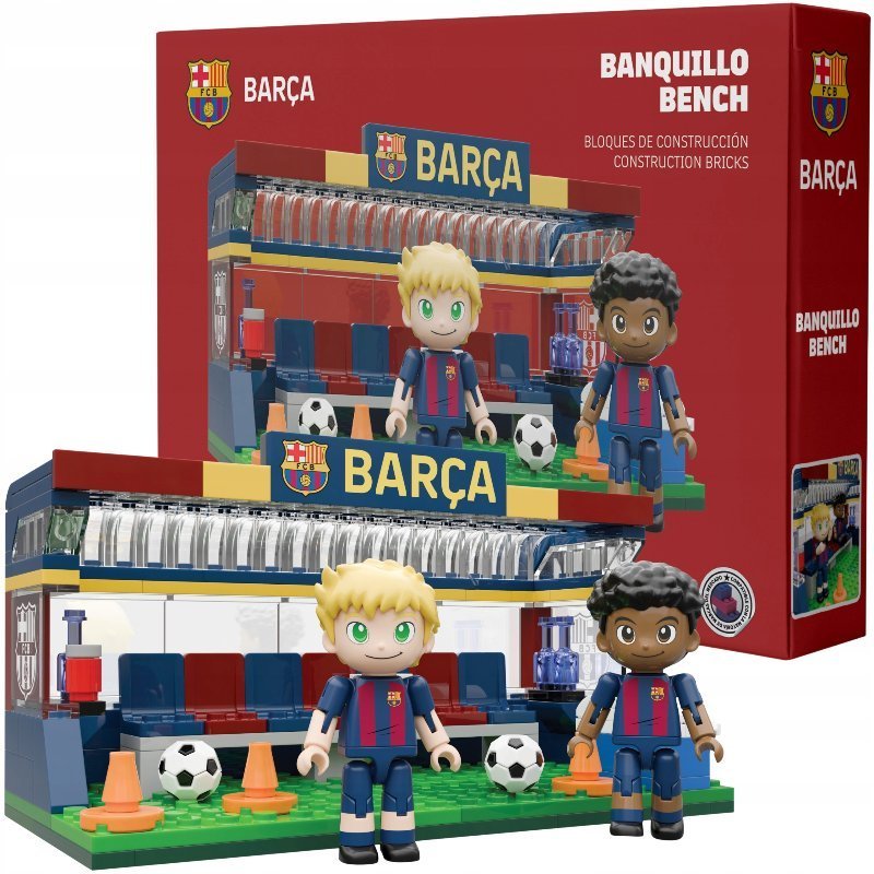 Klocki Ławka Rezerwowych FC Barcelona Neko Zestaw Konstrukcyjny 186 elementów