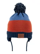 Czapki damskie - Czapka Zimowa Dziecięca Z Pomponem Little Hero! Wiązana 46-48 - miniaturka - grafika 1