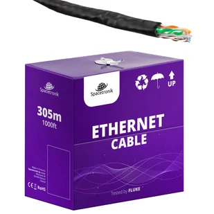 skrętka CAT6 U/UTP AWG24 CU PVC+PE OD 6.3 Fca 305m - Kable miedziane - miniaturka - grafika 1