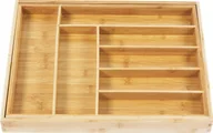 Pozostałe akcesoria kuchenne - GreenBlue Rozsuwany bambusowy organizer na sztućce GreenBlue, 325-500x430x45mm, GB379 - miniaturka - grafika 1