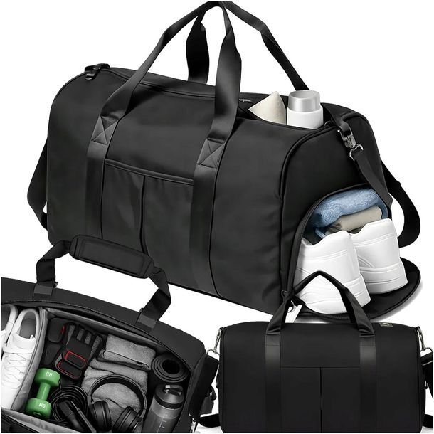 Torba Podróżna Sportowa Treningowa 40l + Kieszeń Na Buty