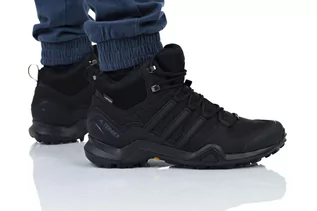 Buty trekkingowe męskie - Adidas Męskie buty trekkingowe TERREX Swift R2 Mid GTX - czarny - 46 2/3 EU CM7500_Cblack/Cblack/Cblack - grafika 1