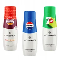 Syropy i koncentraty owocowe - Zestaw 3 koncentraty Sodastream Cola Pomarańcza Schwip Schwap + Pepsi + 7up - miniaturka - grafika 1