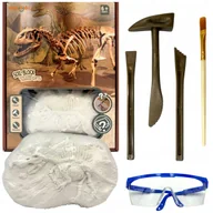 Klocki - Zestaw archeologiczny dla dzieci z zestawem narzędzi i szkieletem dinozaura - miniaturka - grafika 1