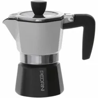 Zaparzacze i kawiarki - Pedrini Kawiarka Sei Moka Plus 2 TZ Biało-czarny - miniaturka - grafika 1