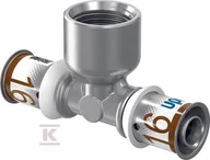 Łączniki, trójniki, kształtki - Uponor S-Press PLUS trójnik z gwintem wewn. 16-Rp1/2"FT-16 - miniaturka - grafika 1