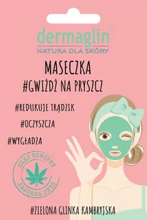 Dermaglin Maseczka #GWIŻDŻ NA PRYSZCZ - Maseczki do twarzy - miniaturka - grafika 1