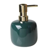 Mydelniczki i dozowniki mydła - Dozownik LIDO 8 x 8 x 13,5 cm zielony - miniaturka - grafika 1