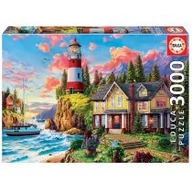 Puzzle - Educa Puzzle 3000 Elementów Latarnia morska nad Oceanem - miniaturka - grafika 1