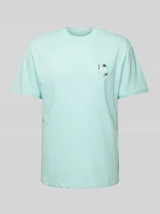 T-shirt o luźnym kroju z nadrukiem z logo - Koszulki męskie - miniaturka - grafika 1