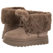 Botki damskie - Śniegowce Beżowe SS274114 (BI622-a) Big Star - miniaturka - grafika 1