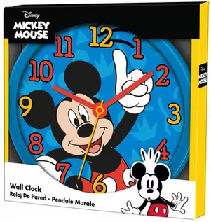 Zabawki interaktywne dla dzieci - ZEGAR ŚCIENNY MYSZKA MIKI 25 CM Disney - grafika 1