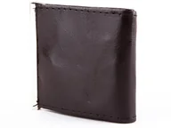 Portfele - Brązowy Portfel Skórzany Banknotówka Etui Bilonówka Skóra 872 : Kolory - Br - miniaturka - grafika 1