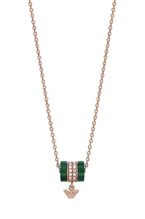 Emporio Armani naszyjnik ze srebra pokrytego złotem EG3569221 - Naszyjniki - miniaturka - grafika 1