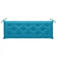 Poduszki na krzesła - vidaXL vidaXL Poduszka na ławkę ogrodową, niebieska, 150x50x7cm, tkanina - miniaturka - grafika 1