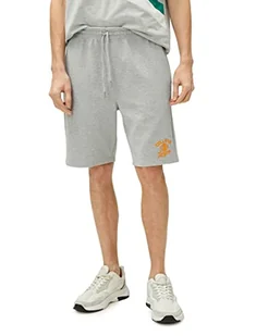Koton Męskie szorty Varsity Drawstring Slim Fit Embroidered Pocket Detailed, szary (027), XL - Spodenki damskie - miniaturka - grafika 1