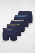 Majtki męskie - Zestaw 5 Par Granatowych Bokserek z Bawełną PM13 - miniaturka - grafika 1
