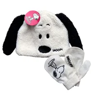 Czapki i chusty sportowe męskie - Komplet czapka rękawiczki Peanuts Snoopy zimowy piesek - miniaturka - grafika 1
