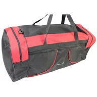 Torby podróżne - Torba Podróżna Średnia CONVEY (PL) CZARNO-CZERWONA 62 x 24 x 24 [cm] - miniaturka - grafika 1
