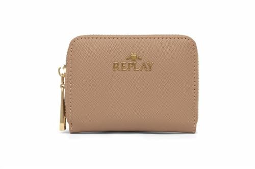 Replay Damski FW5337 portfel z akcesoriami podróżnymi, 074 Dirty Pale Beige, 074 Dirty Pale Beige, L 11 X H 7 X D 2 CM