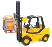 Samochody i pojazdy dla dzieci - Wózek widłowy z akcesoriami światło i dźwięk - zabawka - miniaturka - grafika 1