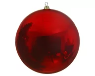 Bombki - Duża bombka plastikowa 40cm na wysoką choinkę ozdobna Czerwony - miniaturka - grafika 1