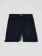 Spodnie i spodenki dla chłopców - Szorty z bawełny z nadrukiem z logo - miniaturka - grafika 1