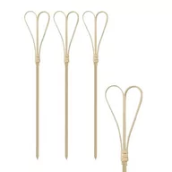 Naczynia i sztućce jednorazowe - Bambusowe patyczki Heart 18cm 100szt - miniaturka - grafika 1