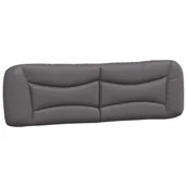 Inne meble do sypialni - vidaXL Poduszka na wezgłowie, szara, 180 cm, sztuczna skóra - miniaturka - grafika 1