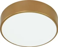 Lampy sufitowe - Lampa sufitowa Orno OVO plafon 5xE27, 5x24W, złota stal, klosz szklany matowy, IP20, ? 600 - miniaturka - grafika 1