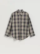 Koszule damskie - Reserved - Koszula w kratę - jasnoniebieski - miniaturka - grafika 1