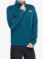 Bluzy sportowe męskie - Bluza bez kaptura The North Face Dotknit Thermal 1/4 Zip - midnight petrol - miniaturka - grafika 1