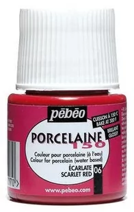 Farba Pebeo Porcelaine 150 - 06 Scarlet Red - Farby i media malarskie - miniaturka - grafika 1