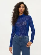 Bluzki damskie - Vero Moda Golf Koko 10277997 Granatowy Regular Fit - miniaturka - grafika 1