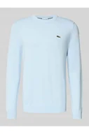 Swetry męskie - Sweter z dzianiny kroju regular fit z mieszanki bawełny - Lacoste - miniaturka - grafika 1