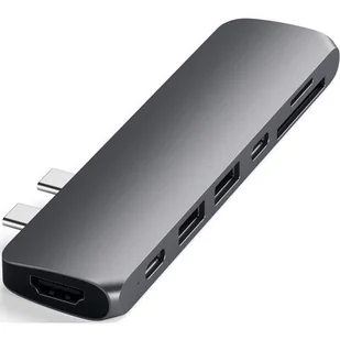 Satechi Satechi C Hub Thunedrbolt 3 3.0/-C/SD/microSD/Space Gray ST-CMBPM - Huby USB - miniaturka - grafika 1