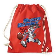 Plecaki worki - Worek Plecak WHAT'S UP DOC Kreskówki Na Prezent Wzory Czerwony - miniaturka - grafika 1