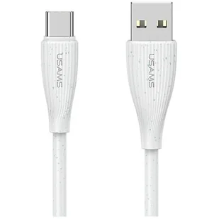 Kabel USB - USB-C USAMS Green Series SJ714 18W 1 m Bialy - Kable USB - miniaturka - grafika 1