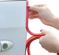 Akcesoria motoryzacyjne - ZBROJONA USZCZELKA OSŁONA KRAWĘDZI DRZWI SAMOCHODU Czerwona - miniaturka - grafika 1