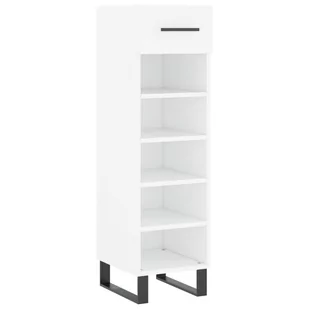 Szafka na buty, biała, 30x35x105 cm, materiał drewnopochodny Lumarko! - Szafki na buty - miniaturka - grafika 3