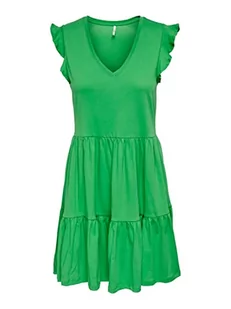 ONLY Kobiety ONLMAY Cap Sleev FRIL Dress Box JRS NOOS sukienka, Kelly Green, S, zielony (Kelly Green), S - Sukienki - miniaturka - grafika 1