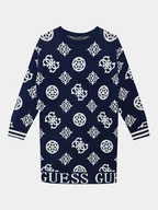 Sukienki i spódniczki dla dziewczynek - Guess Sukienka dzianinowa J3BK04 Z3AH0 Granatowy Regular Fit - miniaturka - grafika 1