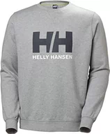Bluzy damskie - Helly Hansen Helly-Hansen damska bluza z logo HH Crew na co dzień sportowa, szary melange, 2 x duża 34000 - miniaturka - grafika 1